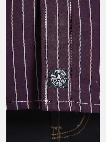 Jan Vanderstorm Comfort fit Button Up Shirt 'Perttu ' in Purple