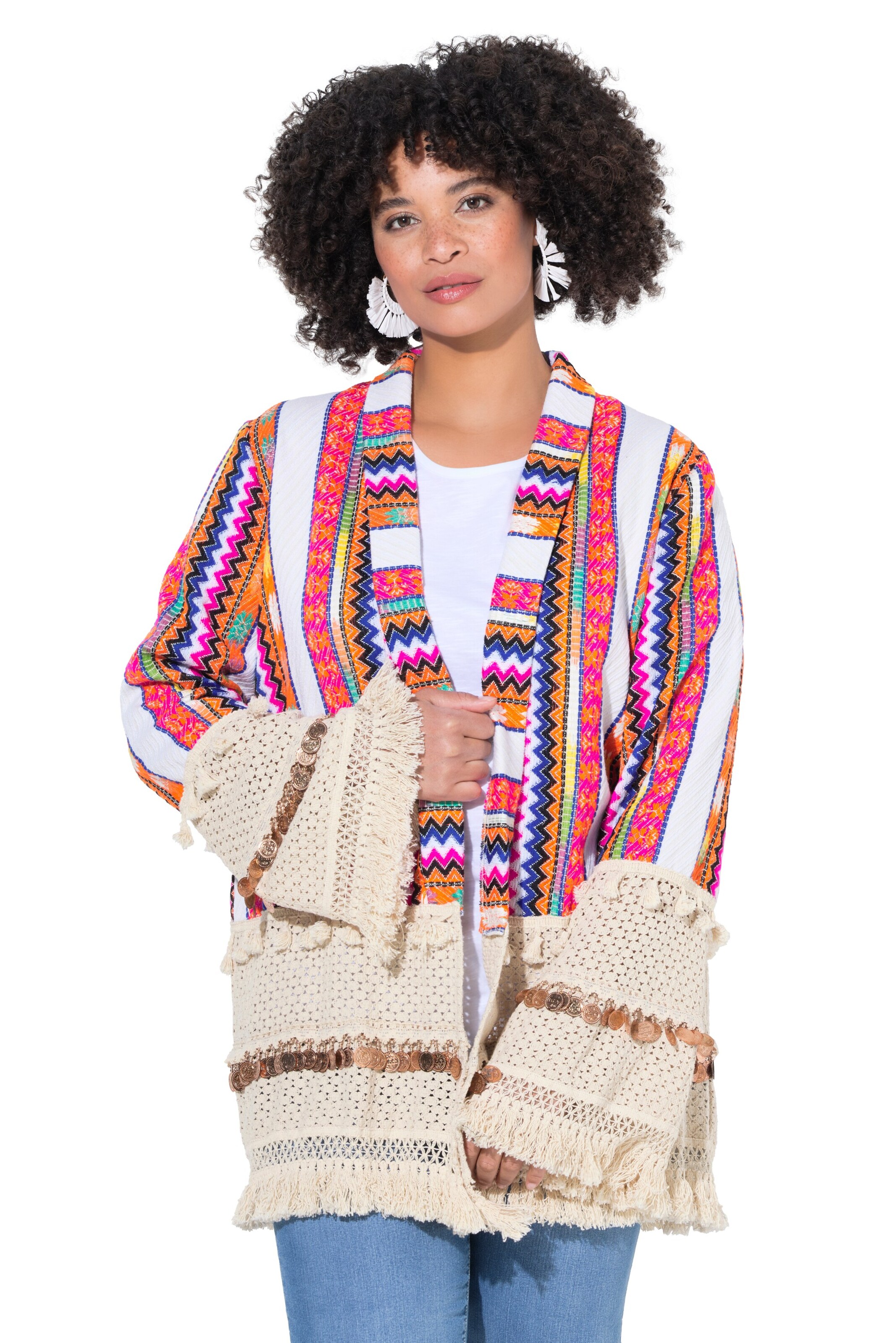 Angel of Style Between-Season Jacket in Beige: front