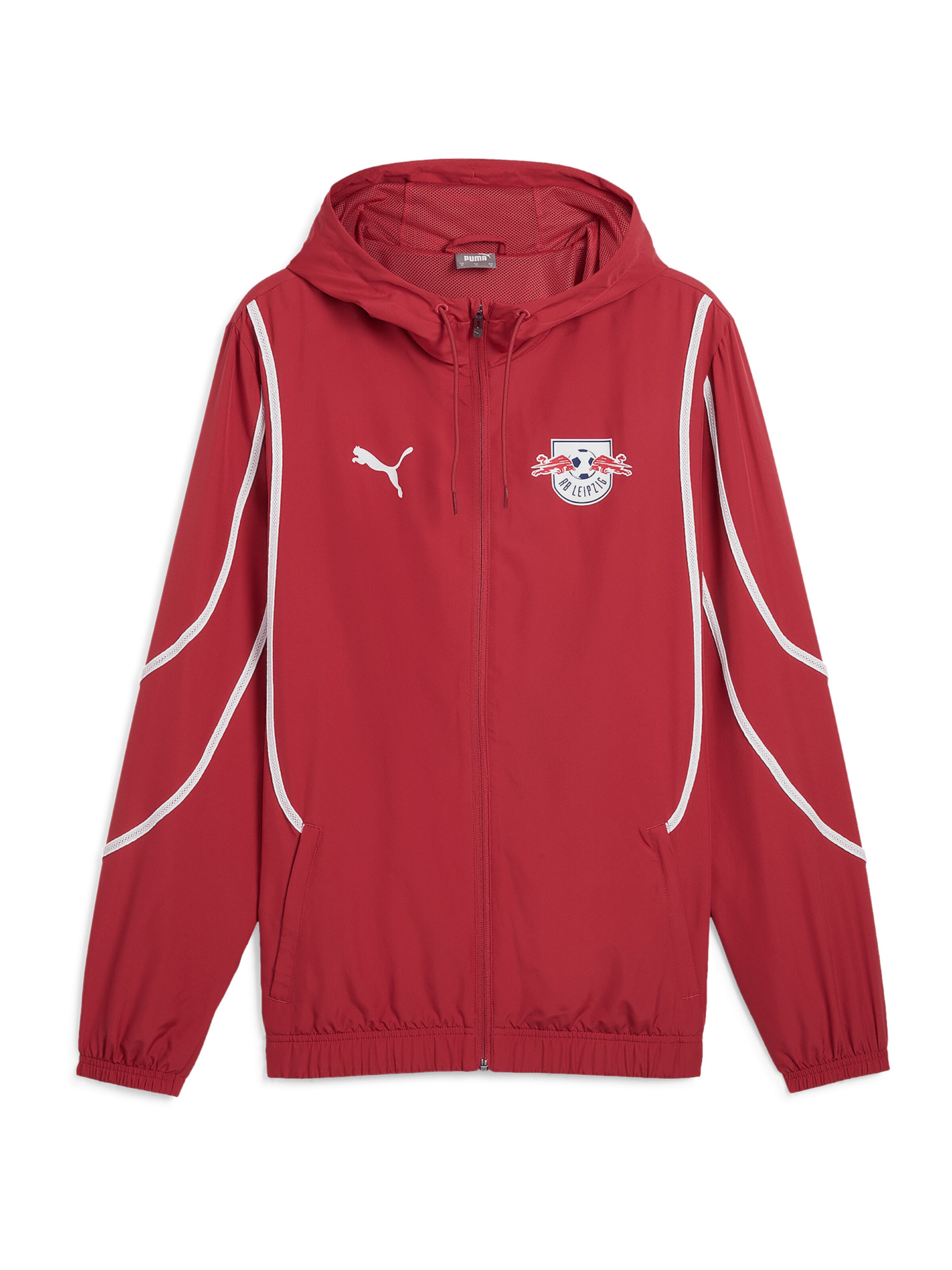 PUMA Athletic Jacket 'Leipzig' in Red: front