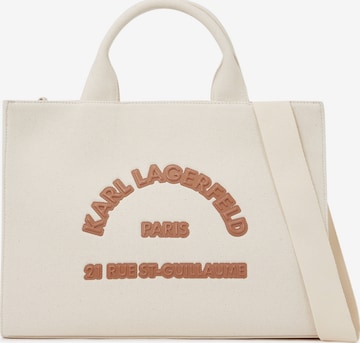 smėlio Karl Lagerfeld Pirkinių krepšys 'Rue St-Guillaume': priekis