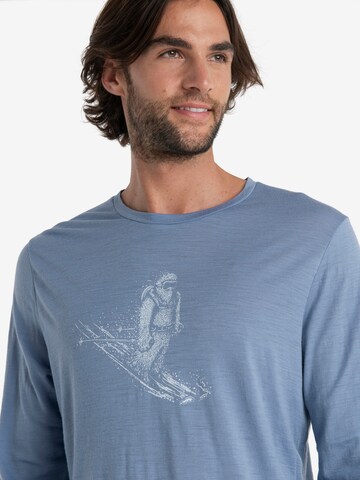 ICEBREAKER Funksjonsskjorte 'Tech Lite II Skiing Yeti' i blå