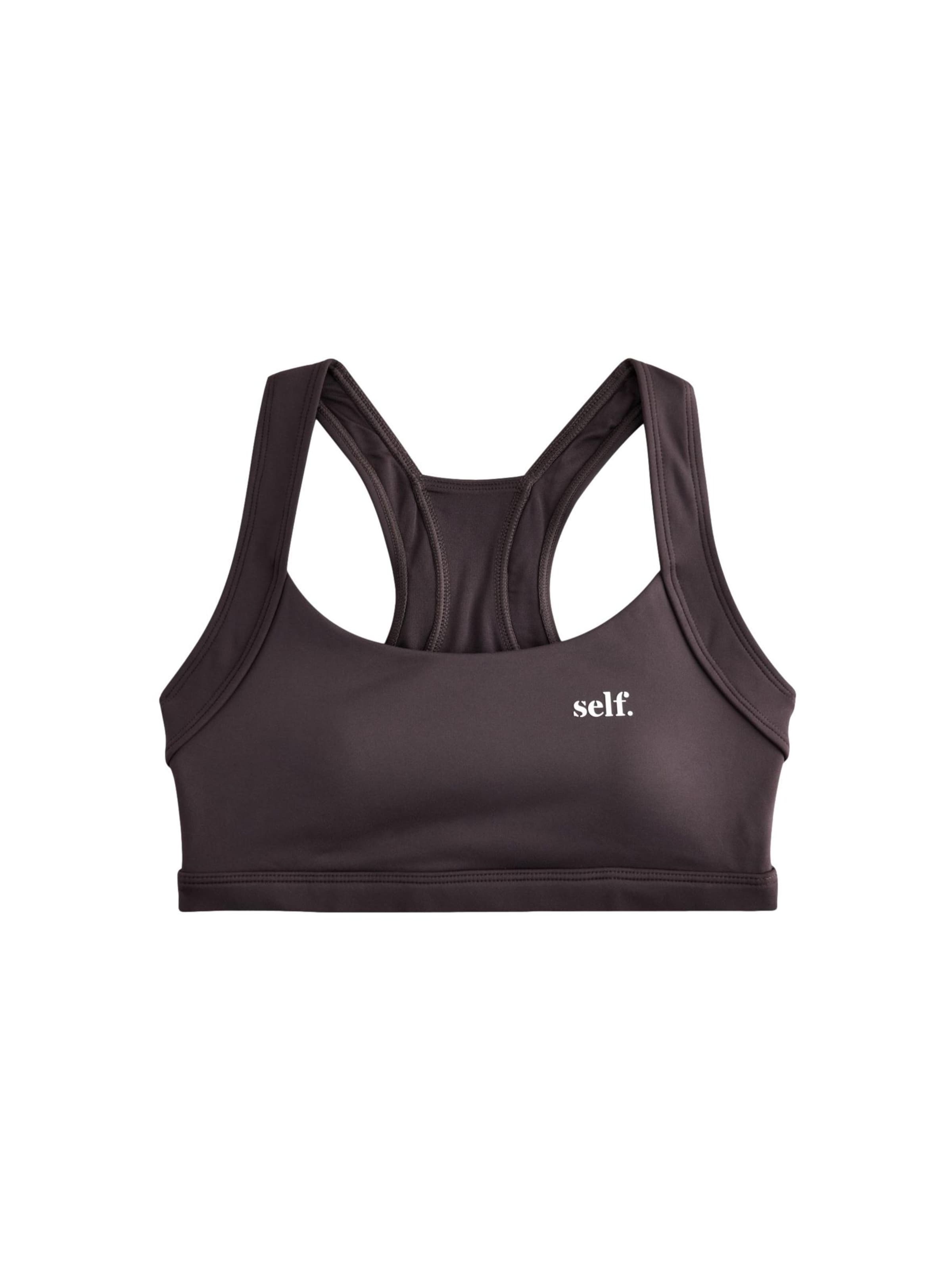 Bustier Soutien-gorge de sport self. en marron : devant