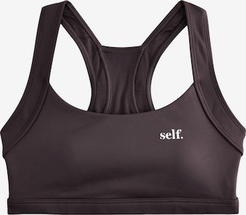 Bustier Soutien-gorge de sport self. en marron : devant