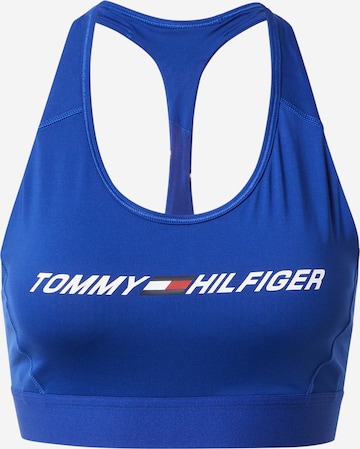 Tommy Hilfiger Sport Bustier Sport-BH in Blau: predná strana