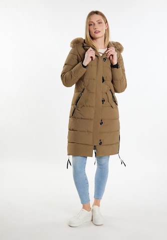 ICEBOUND Winter Coat in Green: front