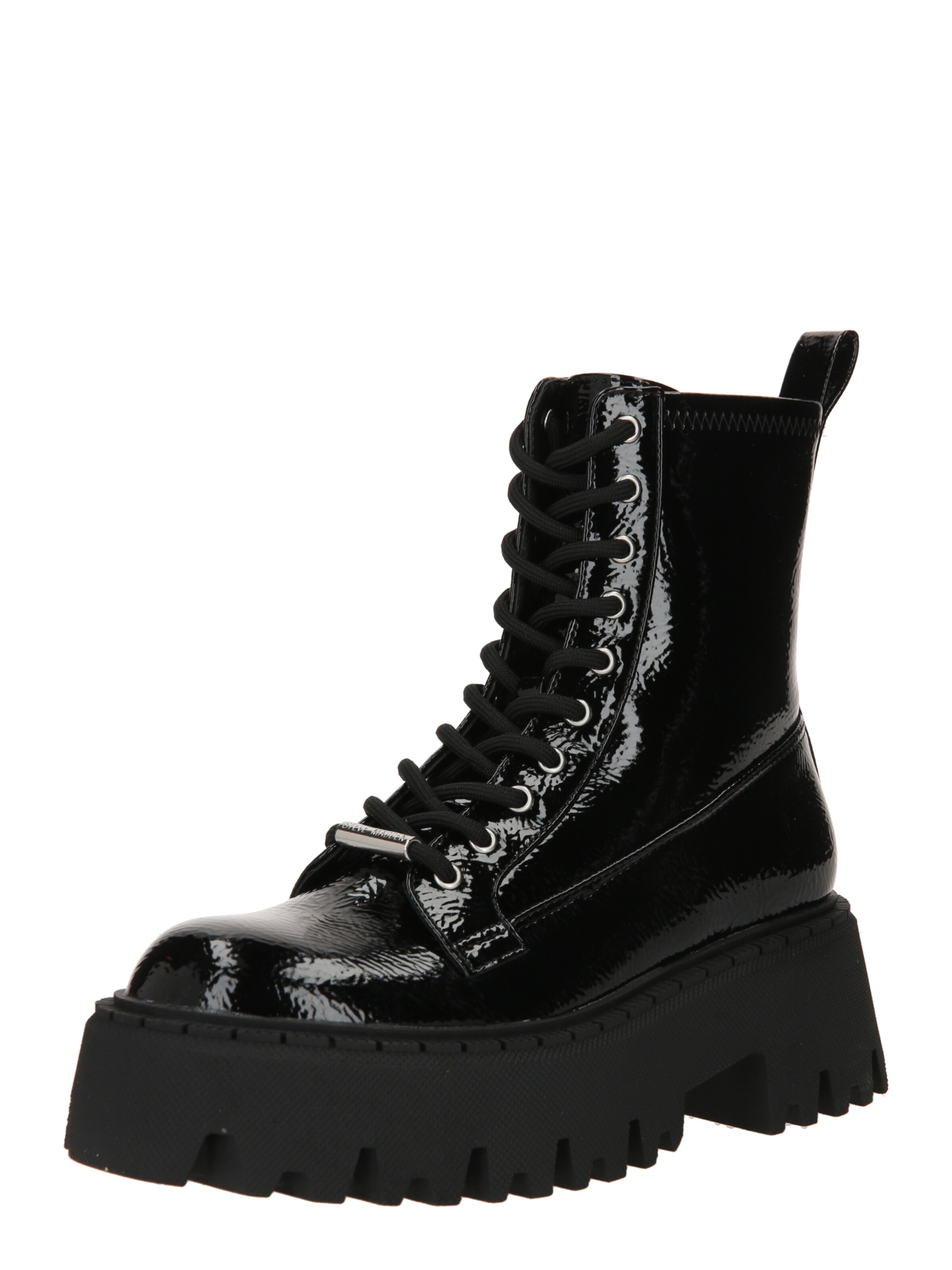 STEVE MADDEN Ботинки на шнуровке 'Over-Ride' в Черный: спереди