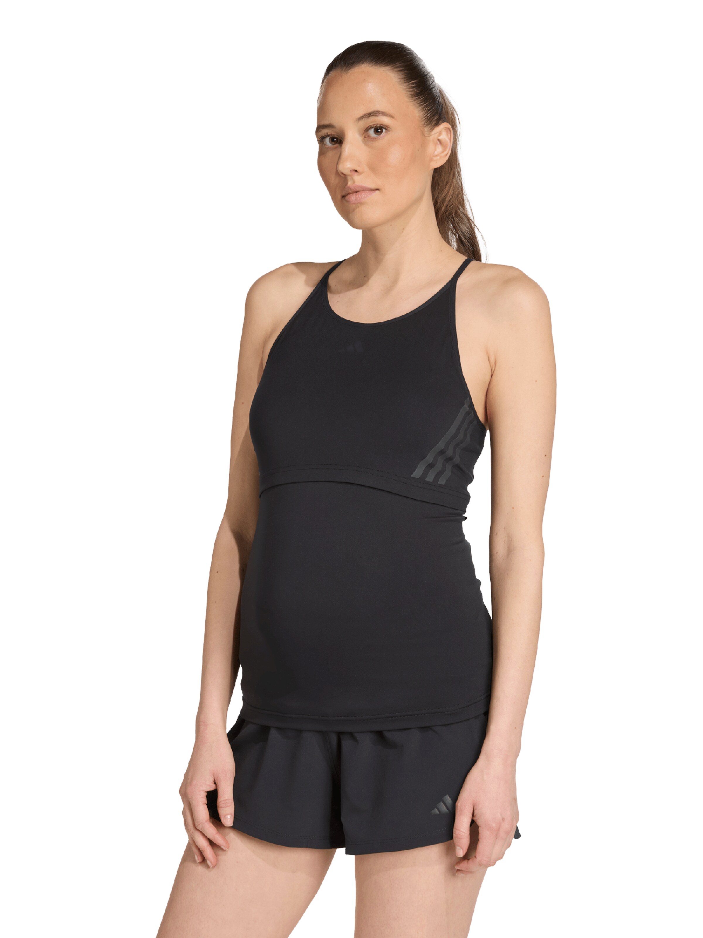 Haut de sport ADIDAS PERFORMANCE en noir : devant