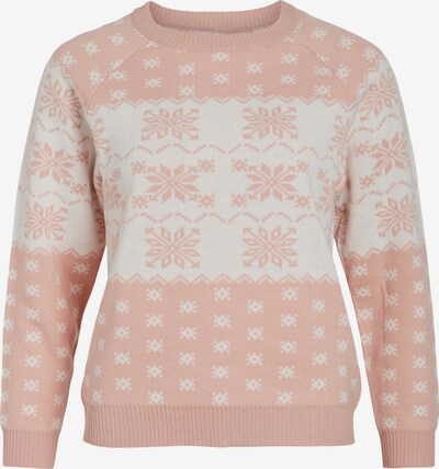 VILA Pull-over 'JOSIE' en rose / blanc, Vue avec produit