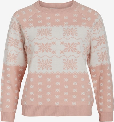 VILA Sweter 'JOSIE' w kolorze różowy pudrowy / białym, Podgląd produktu