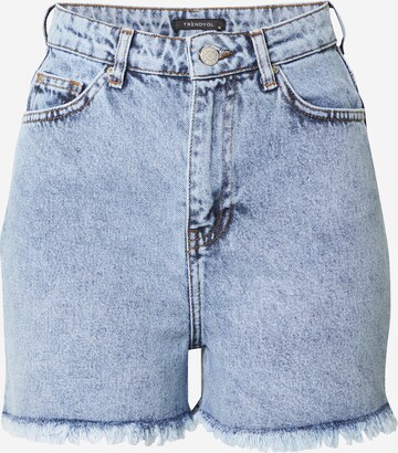 Trendyol Regular Shorts in Blau: predná strana