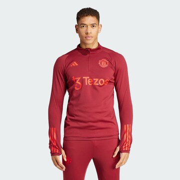 Felpa sportiva di ADIDAS PERFORMANCE in rosso: frontale