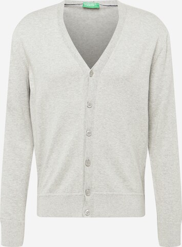 UNITED COLORS OF BENETTON Knit Cardigan in Grey: front