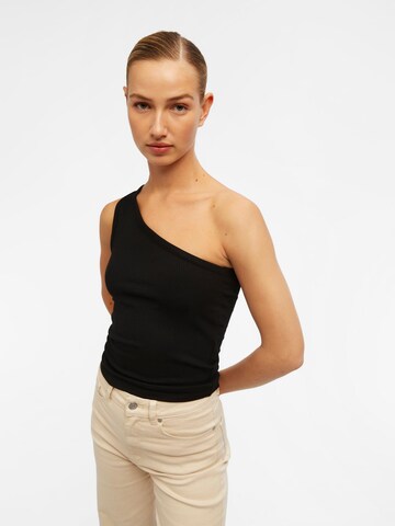 OBJECT Top 'LUCA' in Black: front