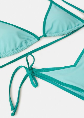 MANGO TEEN Triangle Bikini 'Laura' in Blue