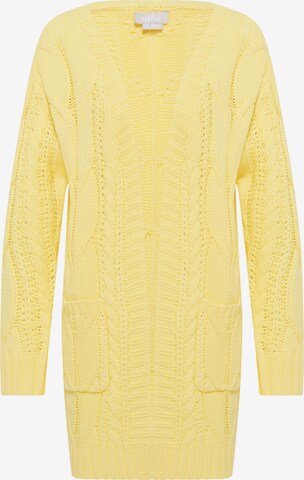 Usha Knit Cardigan in Yellow: front