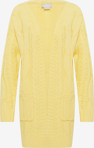 Cardigan Usha en jaune : devant