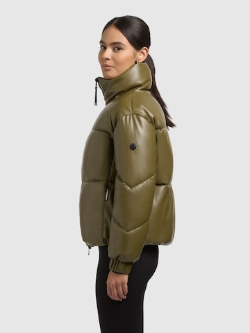 khujo Winter Jacket 'Khalia' in Green