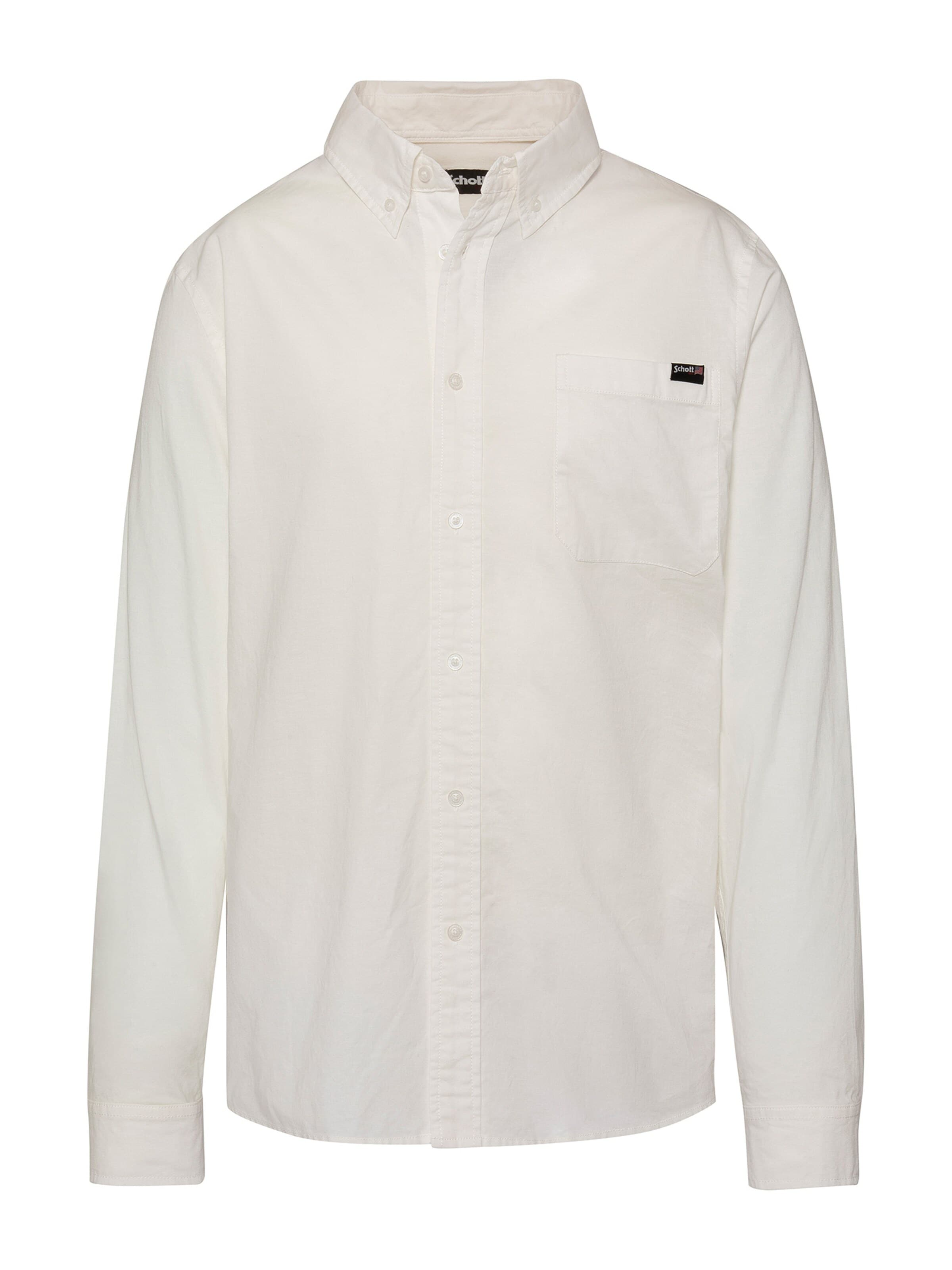 T-Shirt Schott NYC en blanc : devant