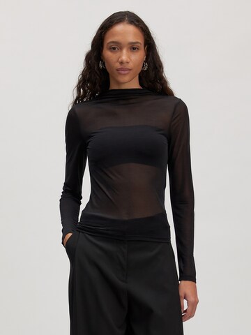 EDITED Shirt 'Leela' in Zwart: voorkant
