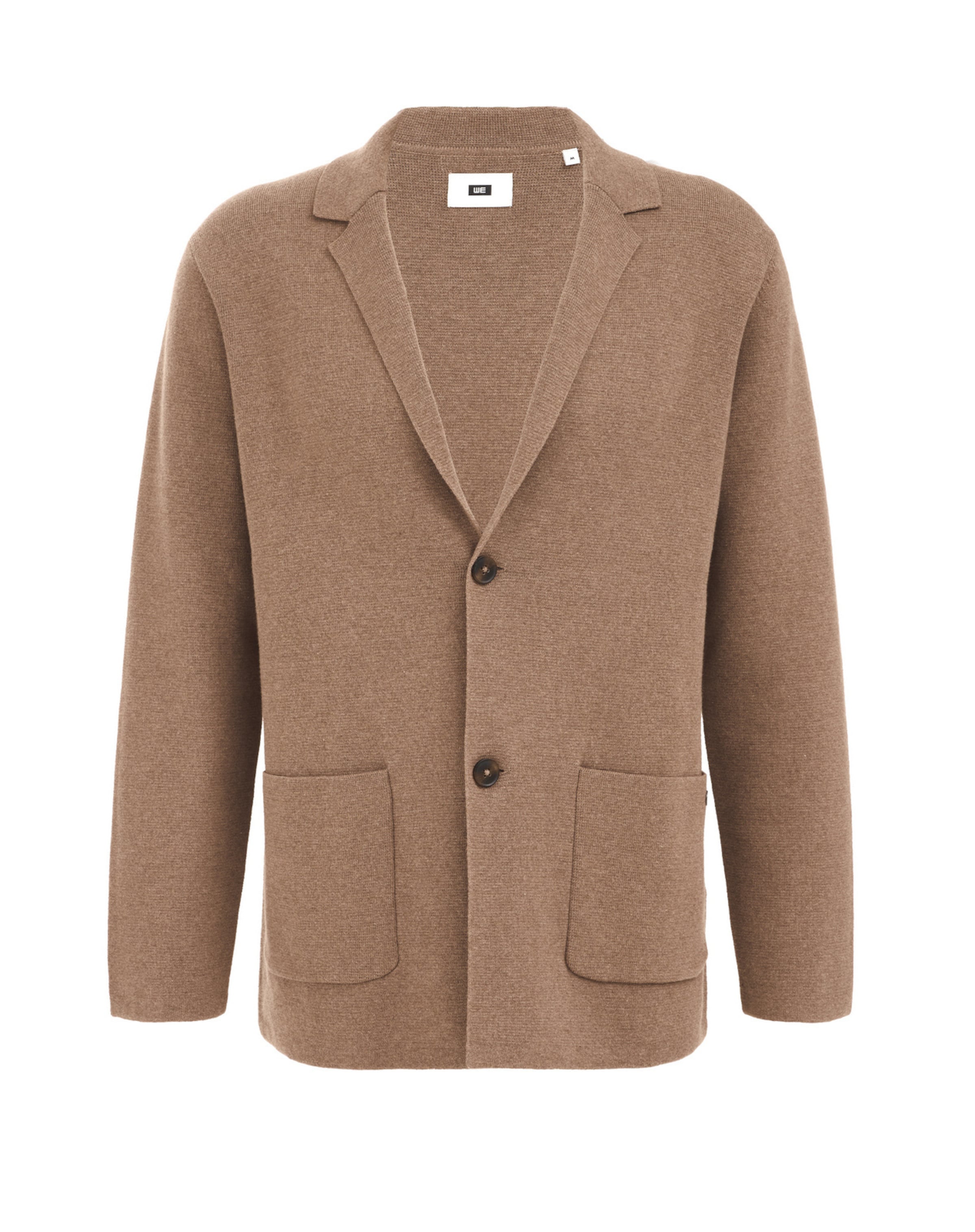 WE Fashion Вязаная кофта в Бежевый: спереди