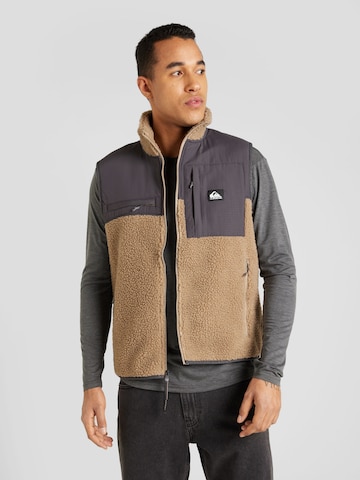 Gilet de sport QUIKSILVER en beige : devant