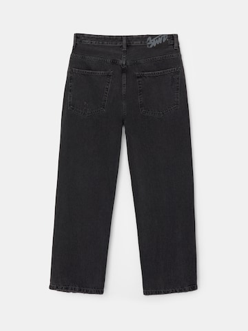 Pull&Bear Loosefit Jeans i sort