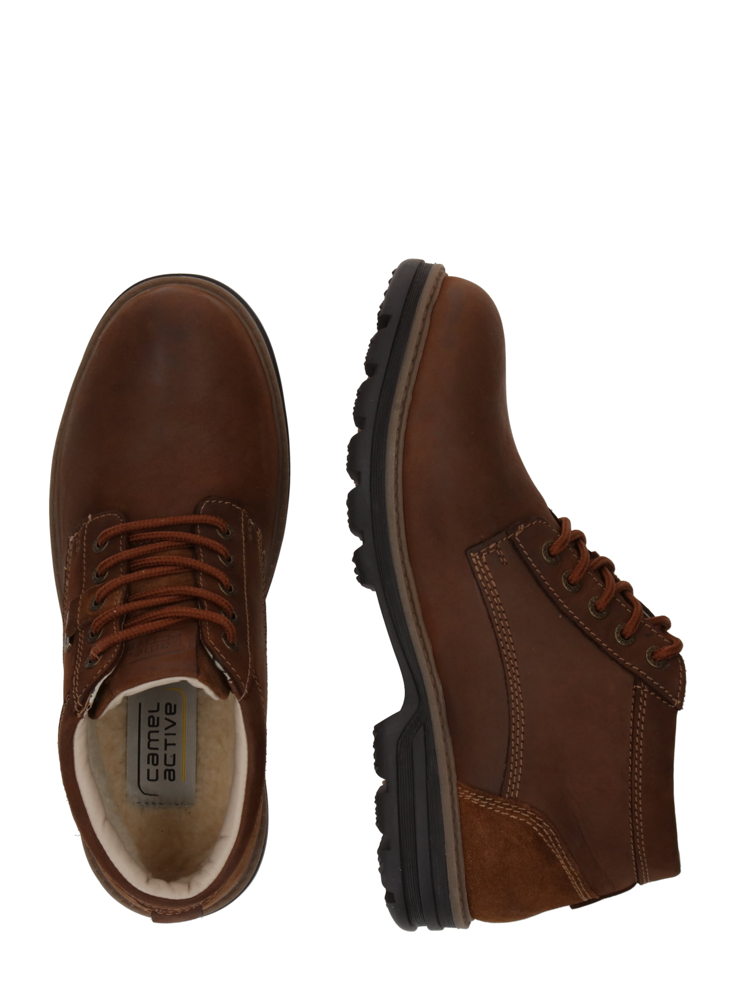 CAMEL ACTIVE Gležnarji z vezalkami 'Darwin' | rjava barva