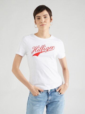 T-shirt TOMMY HILFIGER en blanc : devant