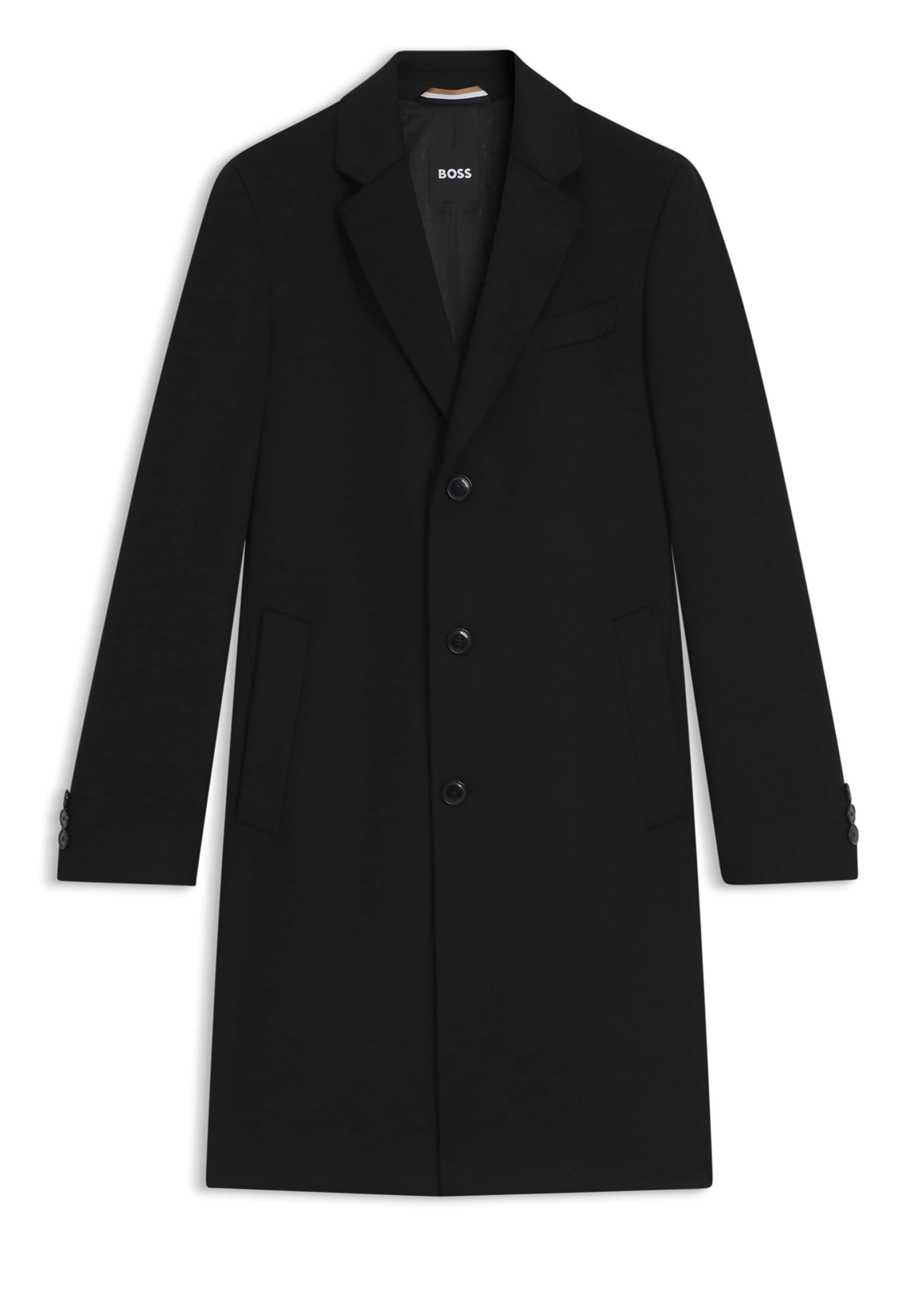 BOSS Mantel in Schwarz: Vorderseite