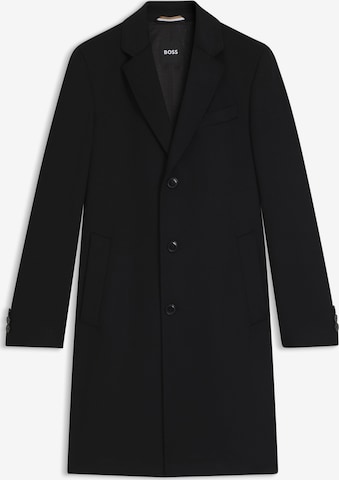 BOSS Between-Seasons Coat in Black: front