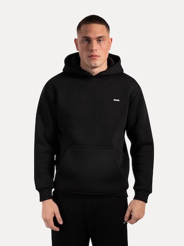 Veste de survêtement Smilodox en noir : devant