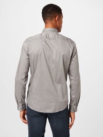 Slim fit Camicia di TOM TAILOR DENIM in grigio