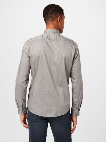 TOM TAILOR DENIM Slim fit Button Up Shirt in Grey