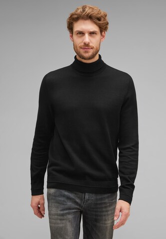 Street One MEN Pullover in Schwarz: Vorderseite