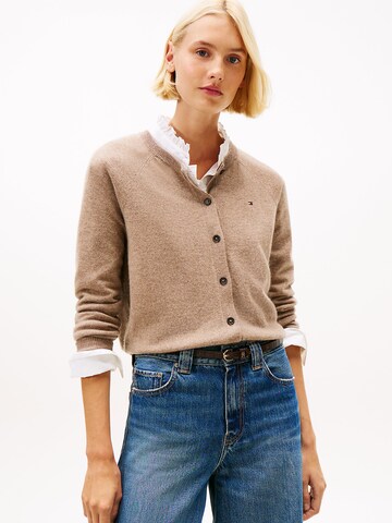 TOMMY HILFIGER Strickjacke in Beige: Vorderseite