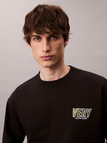 Calvin Klein Jeans Sweatshirt i svart