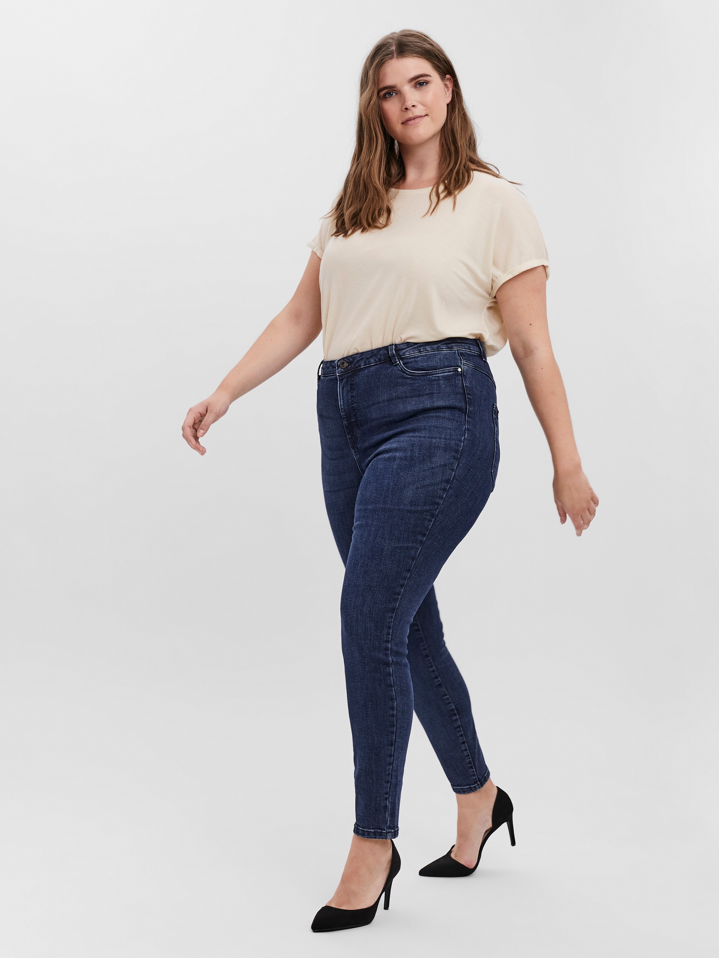 Frauen Große Größen Vero Moda Curve Jeans in Blau - VT96981 Frauen Große Größen Vero Moda Curve Jeans in Blau - VT96981