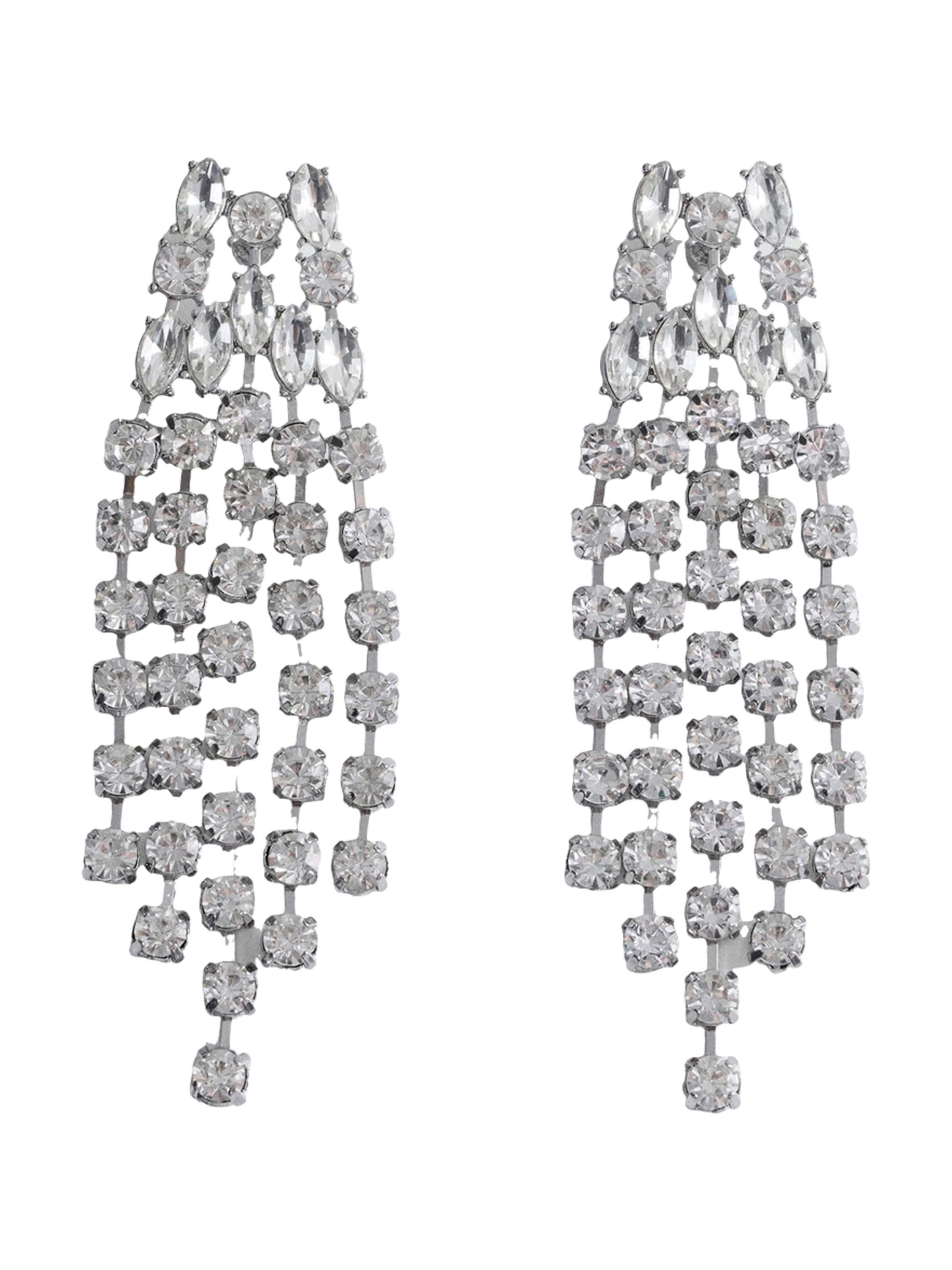 MANGO Náušnice – stříbrná: přední strana