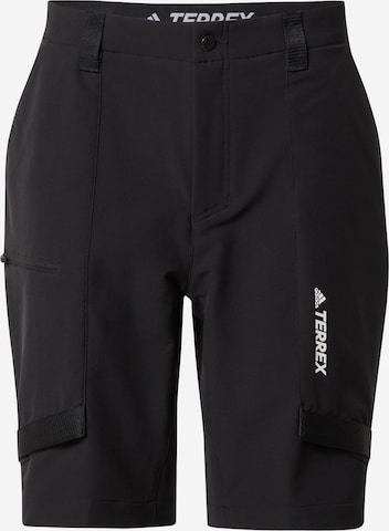 Pantaloni per outdoor 'Zupahike' di ADIDAS TERREX in nero: frontale