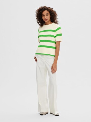 SELECTED Pullover 'BLOOMIE' in Weiß
