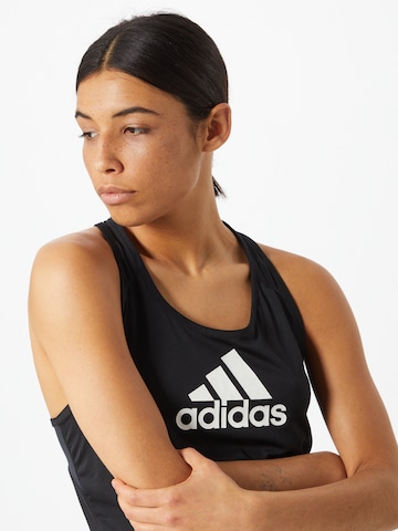 Sport top 'Aeroready Designed 2 Move Logo' de la ADIDAS SPORTSWEAR pe negru