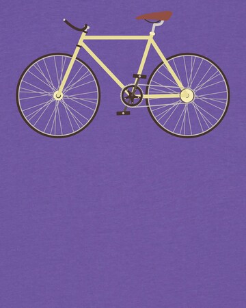 T-shirt 'Yellow Bike' Watapparel en violet