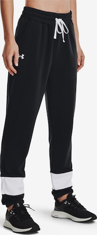 regular Pantaloni sportivi 'Under Armour Rival Terry CB' di UNDER ARMOUR in nero: frontale