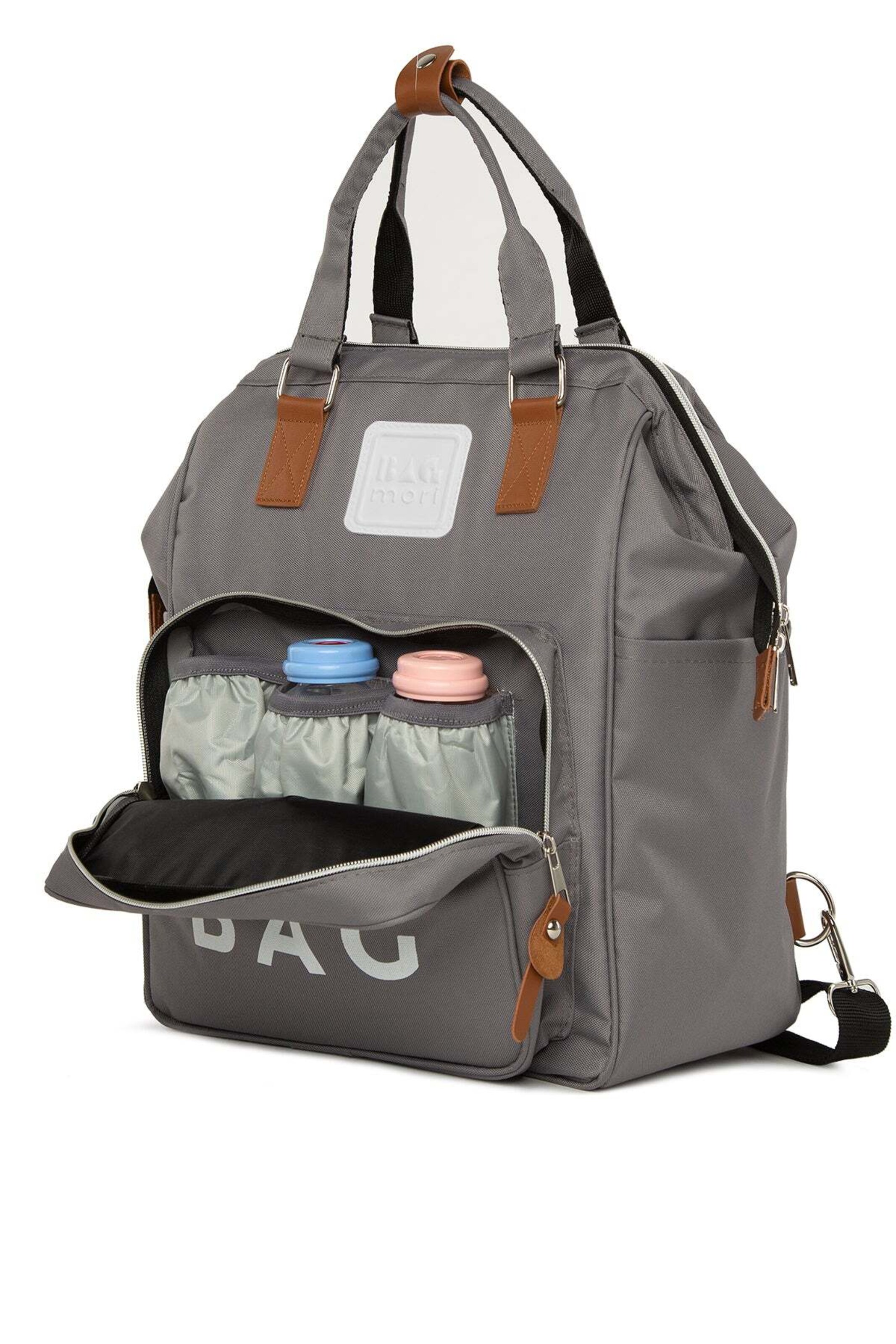 Bagmori Τσάντα αλλαξιέρα σε γκρι