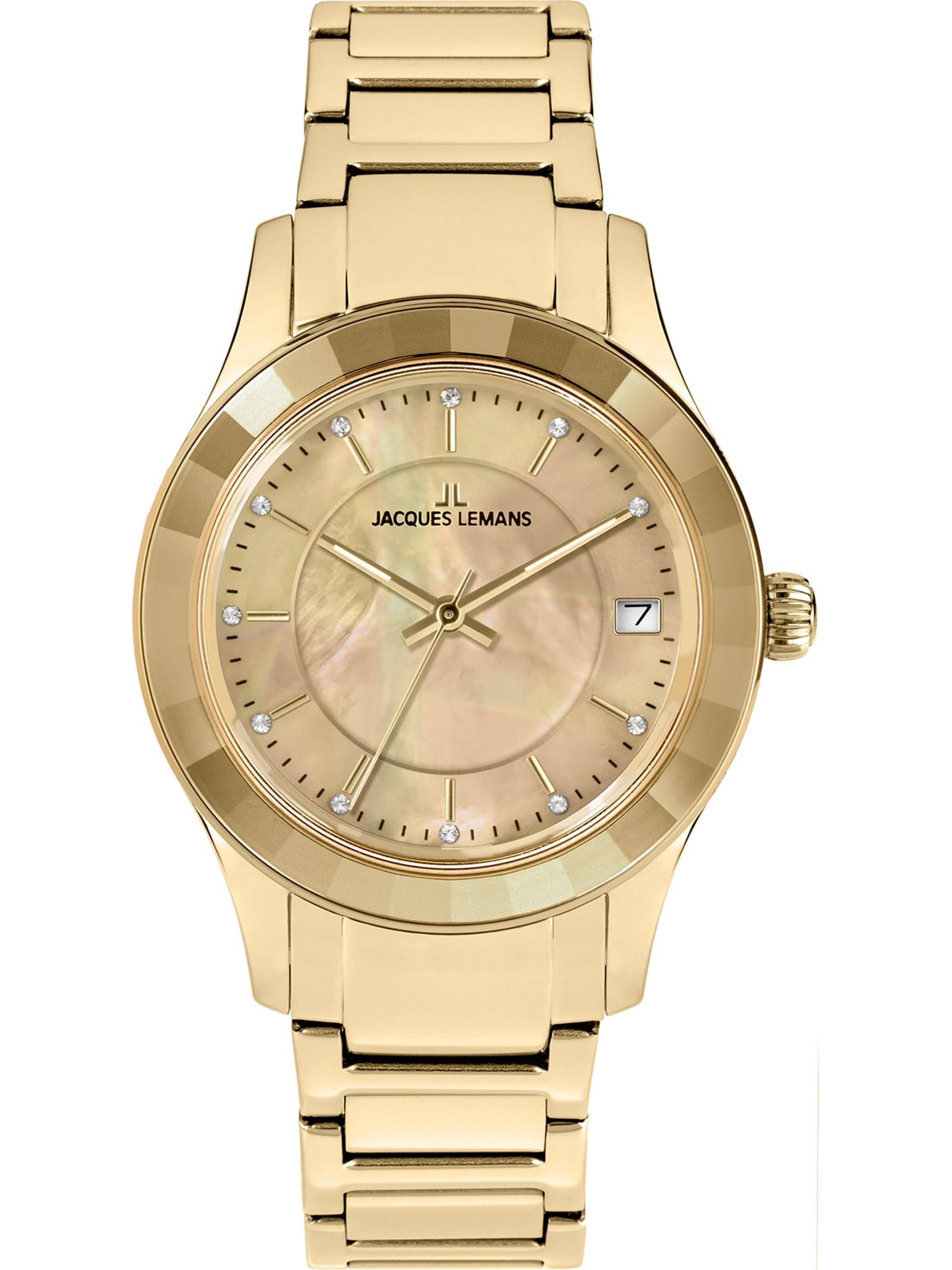 Jacques Lemans Uhr in Gold: Vorderseite
