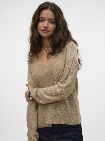 VERO MODA Trui 'LEILANI' in Bruin
