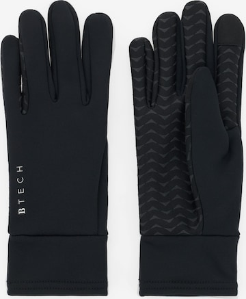 Boggi Milano Full finger gloves 'B Tech' in Black: front