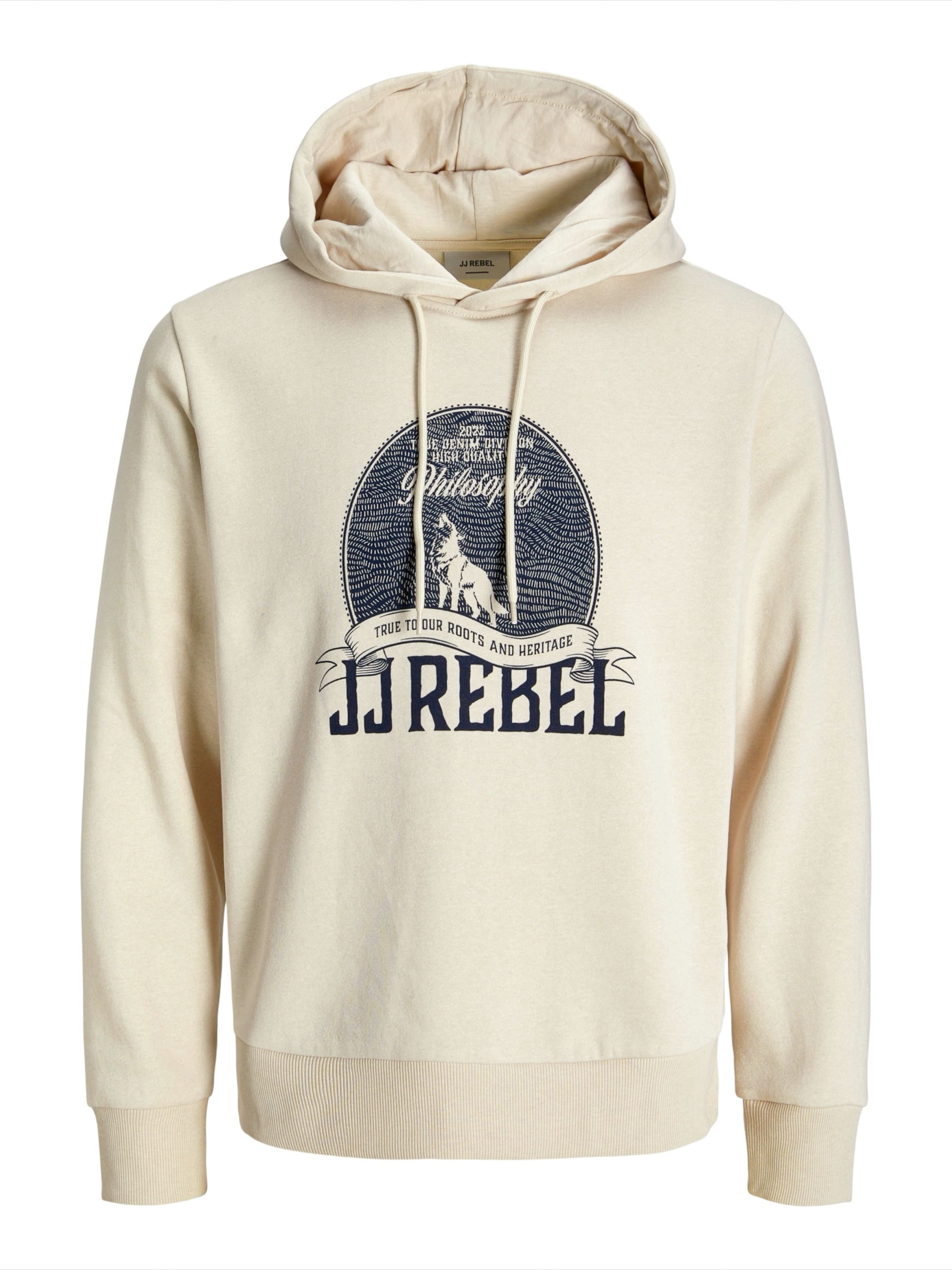 JJ Rebel Μπλούζα φούτερ 'JREBLASSE' σε μπεζ: μπροστά