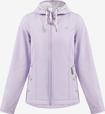 Veste fonctionnelle Schmuddelwedda en violet : devant