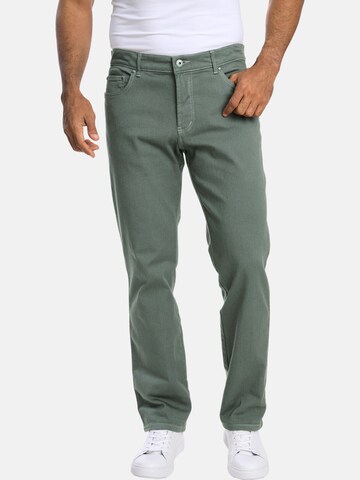 Jan Vanderstorm Loose fit Jeans ' Gunnar ' in Green: front